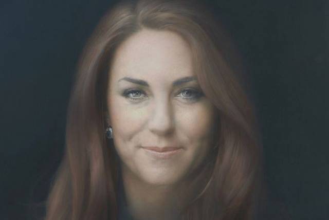 This is Kate Middleton, as conjured by Paul Emsley